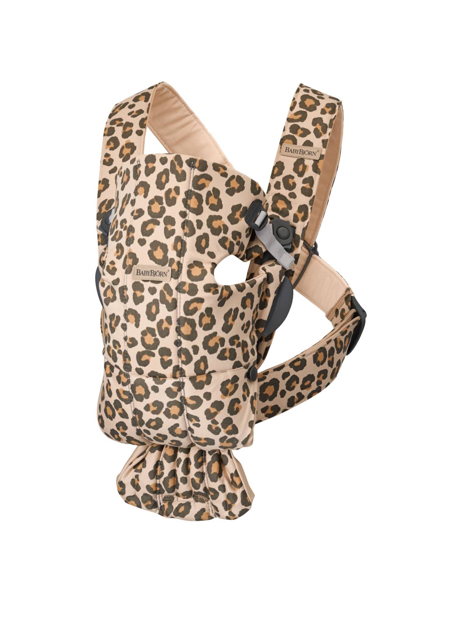 BabyBjorn, MINI 3D Jersey – nosidełko, Beż/Leopard