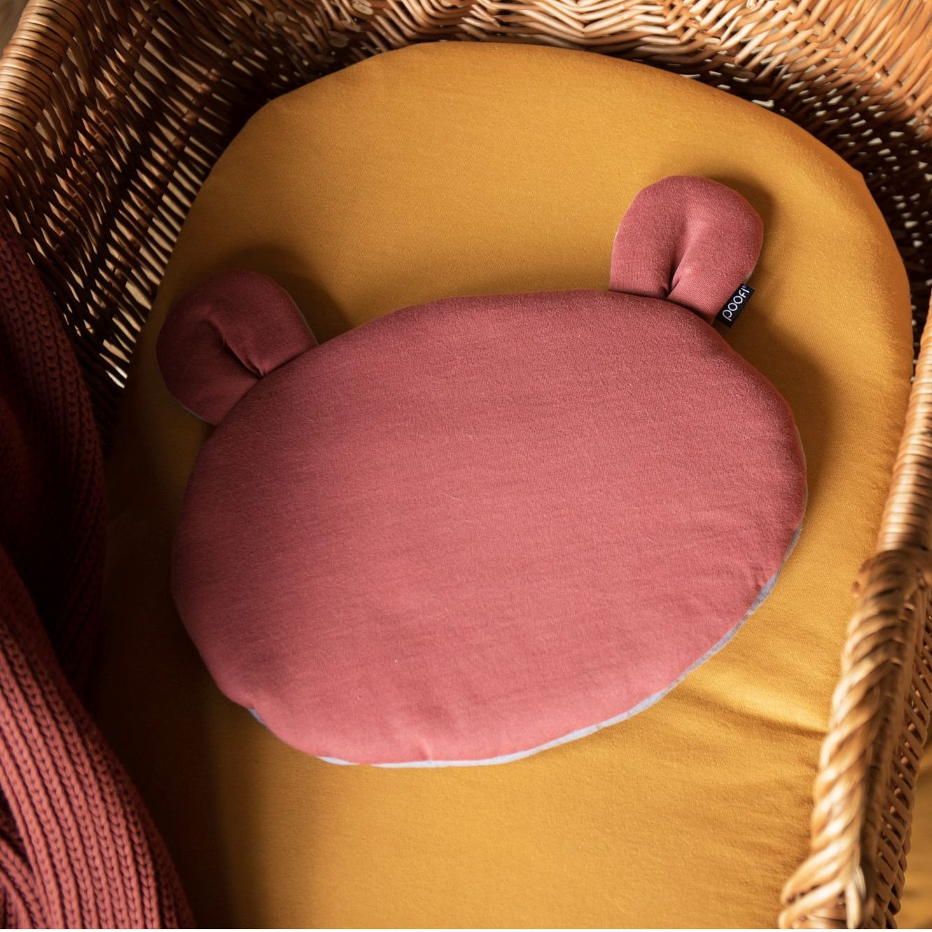 Poofi, Poduszka miś popiel - bordo