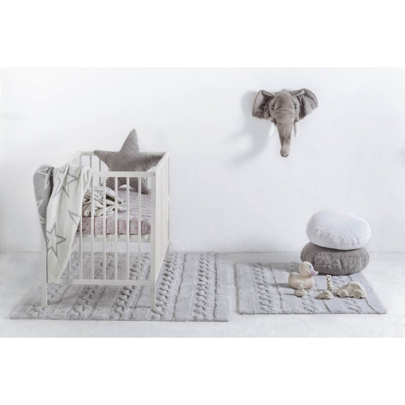 Lorena Canals, Dywan do prania w pralce Trenzas Pearl Soft Grey Lorena Canals, Dywan do prania w pralce Trenzas Pearl Soft Grey