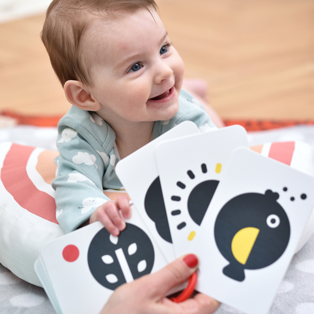 Czuczu, karty kontrastowe na kółeczku dla dzieci 0 miesięcy + Czuczu, karty kontrastowe na kółeczku dla dzieci 0 miesięcy +