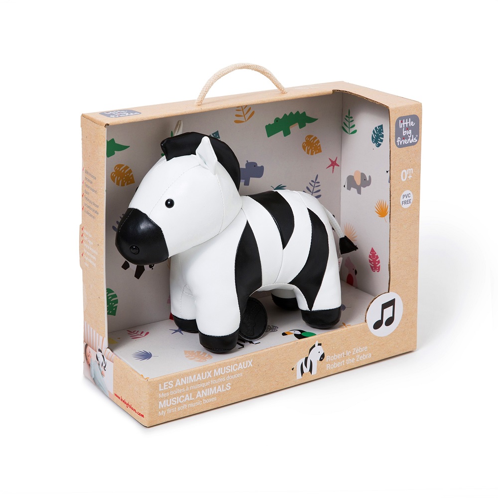 Little Big Friends, Zebra Robert – przytulanka i pozytywka