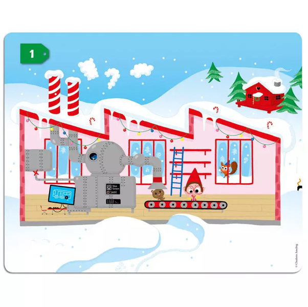 Auzou Zestaw 200 Naklejek Święty Mikołaj  