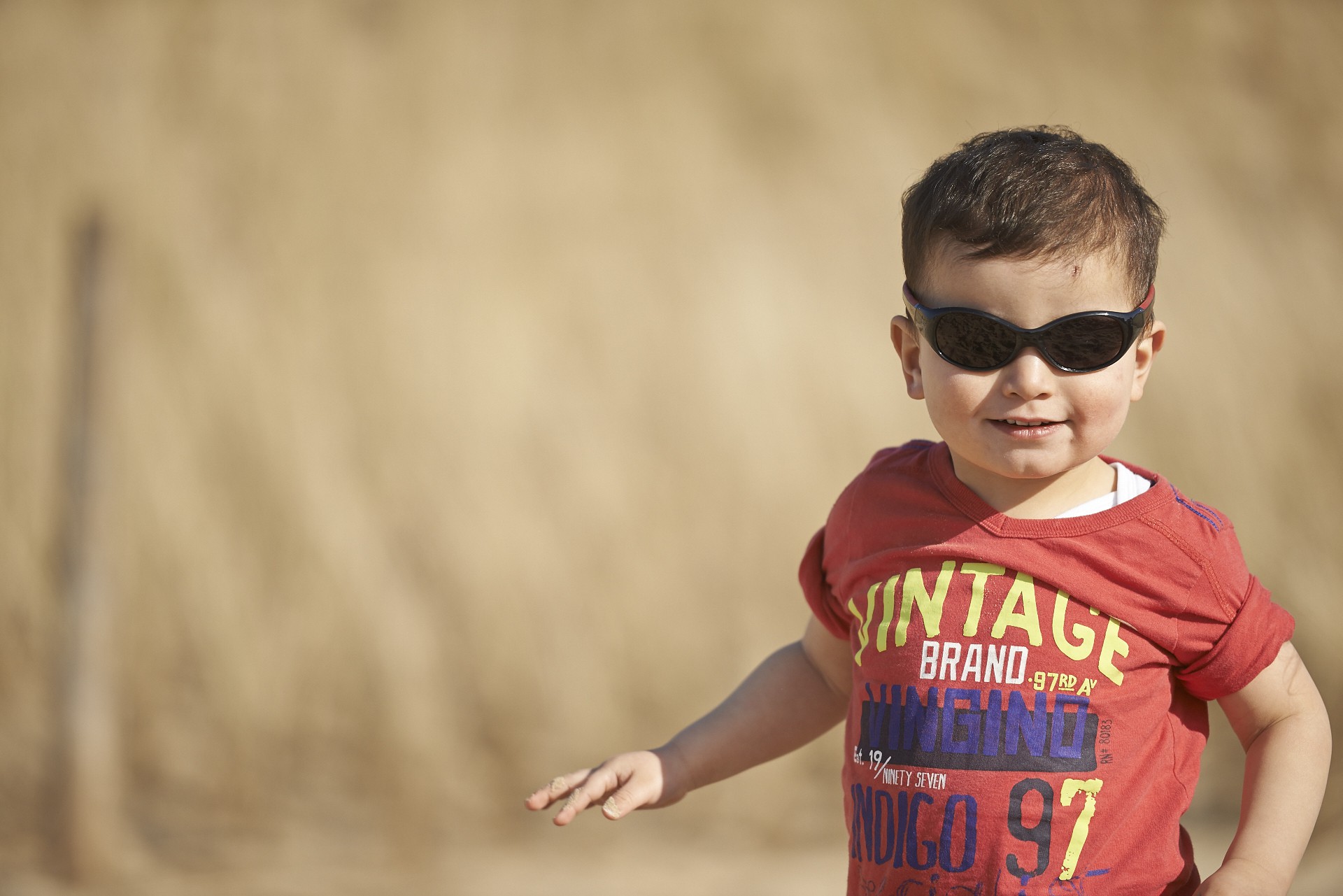 Okulary przeciwsłoneczne Explorer - Black and Red 0-2 lata