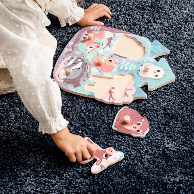 Janod, Puzzle drewniane Wesoły Las