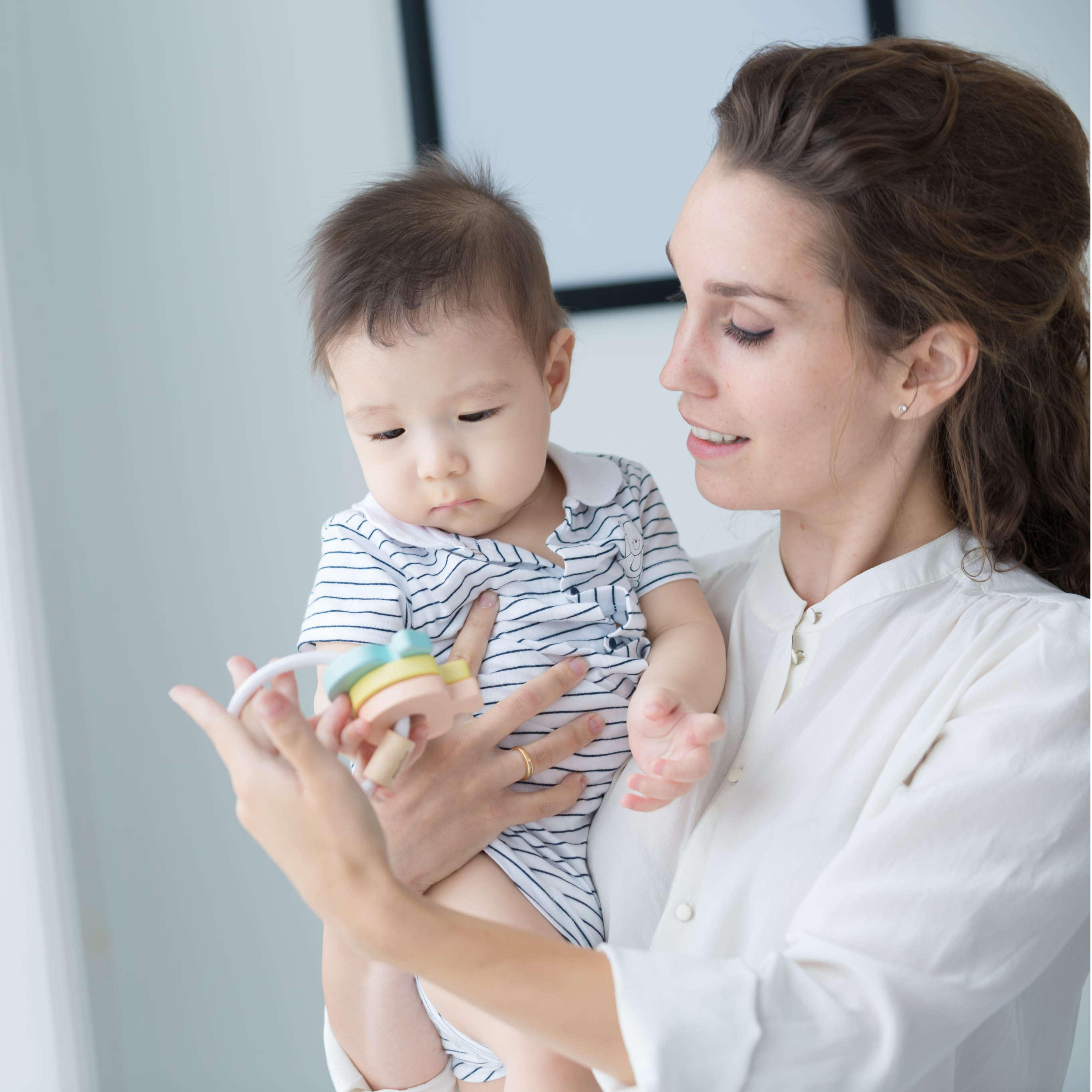 Plan Toys, Pastelowa grzechotka klucze Plan Toys, Pastelowa grzechotka klucze