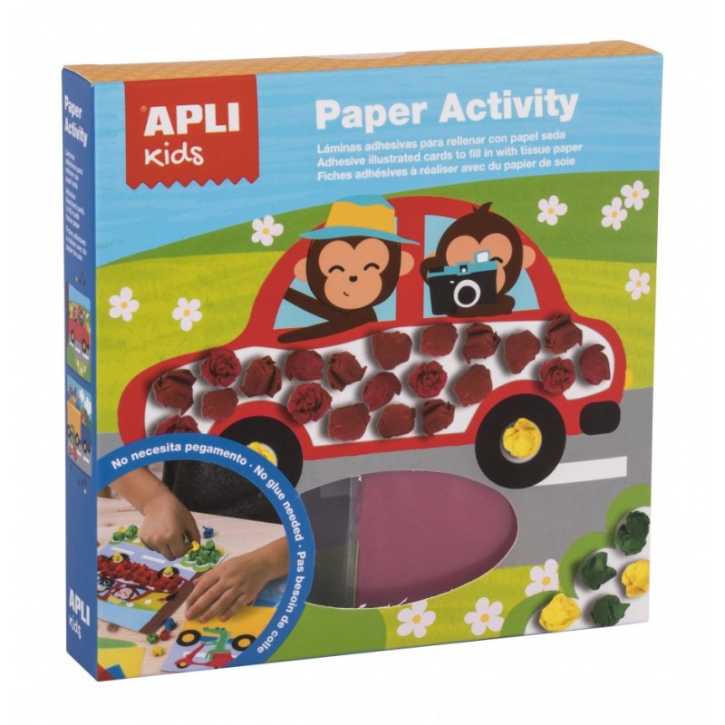 Apli Kids, Zestaw artystyczny z bibułą - Transport