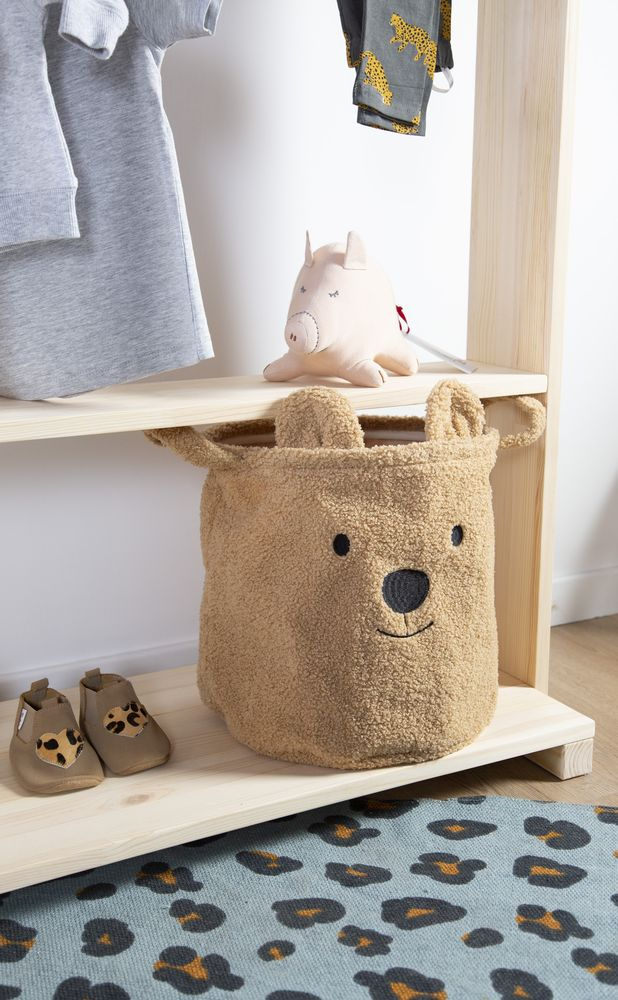 Childhome, Pluszowy pojemnik na zabawki 30 x 30 x 30 cm Teddy Bear Childhome, Pluszowy pojemnik na zabawki 30 x 30 x 30 cm Teddy Bear