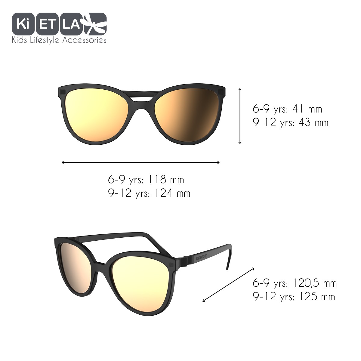 Ki ET LA, Okulary Przeciwsłoneczne CraZyg-Zag SUN BuZZ, Black, 6-9 lat Ki ET LA, Okulary Przeciwsłoneczne CraZyg-Zag SUN BuZZ, Black, 6-9 lat