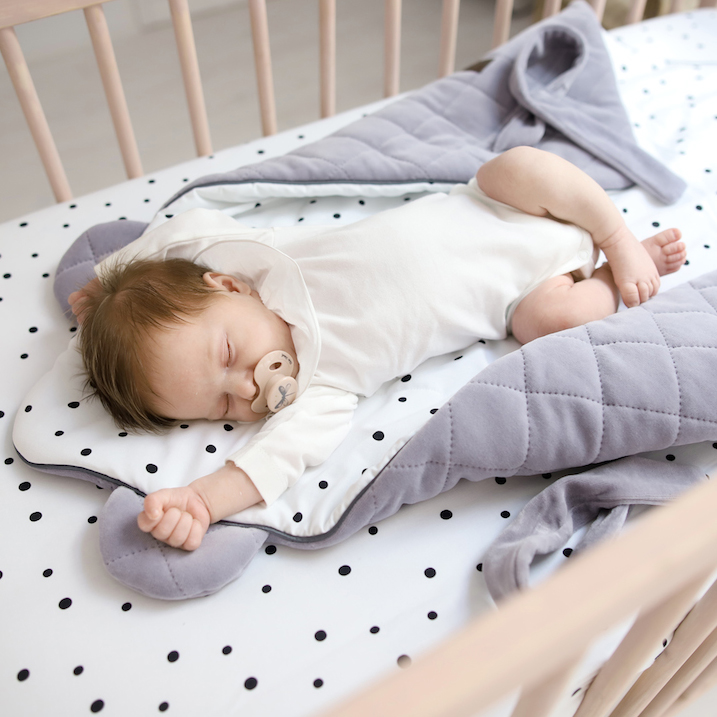 Sleepee, Rożek niemowlęcy Royal Baby Grey/Pink