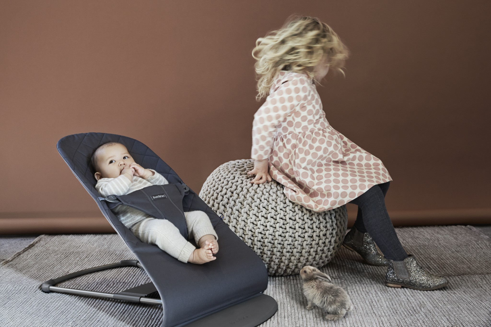 BABYBJORN, leżaczek BLISS Antracytowy