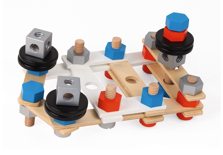 Janod, Zestaw konstruktora 100 elementów Brico ‘Kids kolekcja 2018