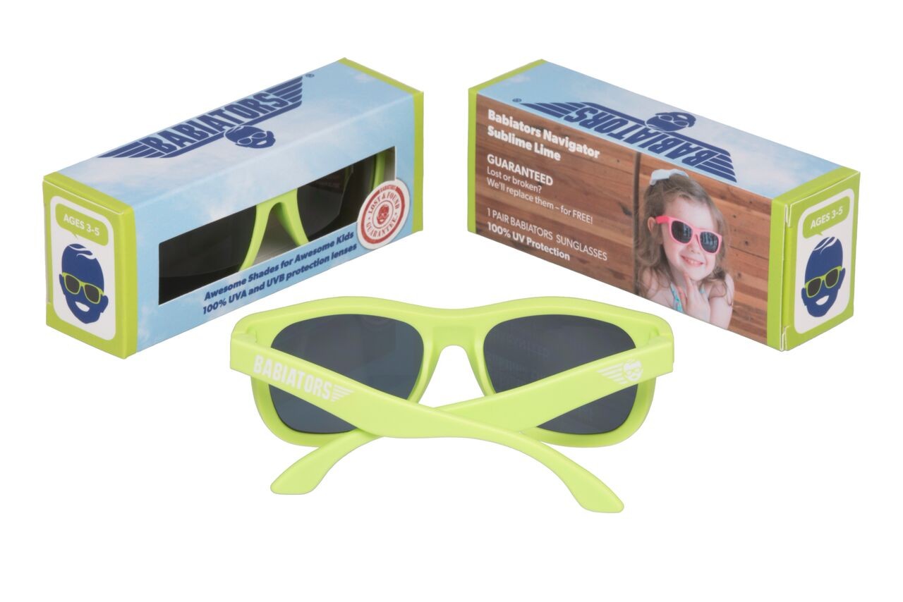 Babiators, Okulary przeciwsłoneczne Classic Navigators 3-5 lata Sublime Lime Original
