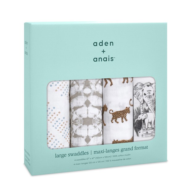 Aden & Anais, Otulacz muślinowy hear me roar 4szt Aden & Anais, Otulacz muślinowy hear me roar 4szt