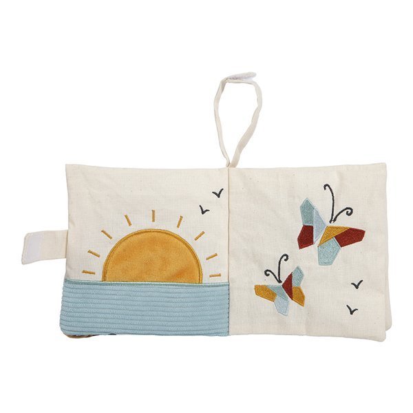 Little Dutch Pure & Nature Książeczka Aktywizująca Tęcza Bio bawełna