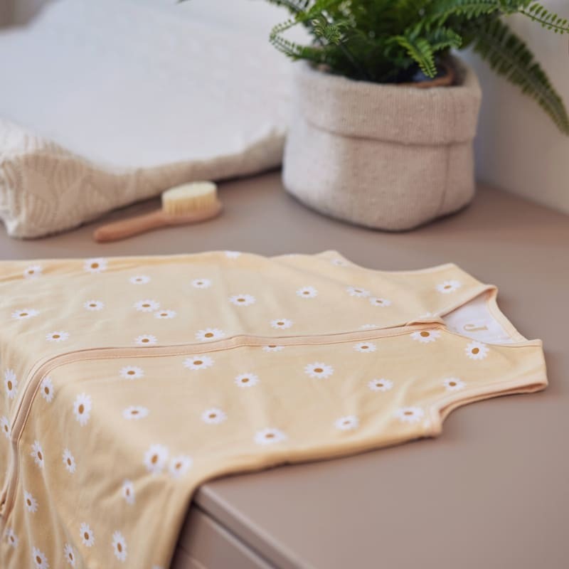 Jollein, Śpiworek niemowlęcy letni Summer Daisy Custard 70 cm