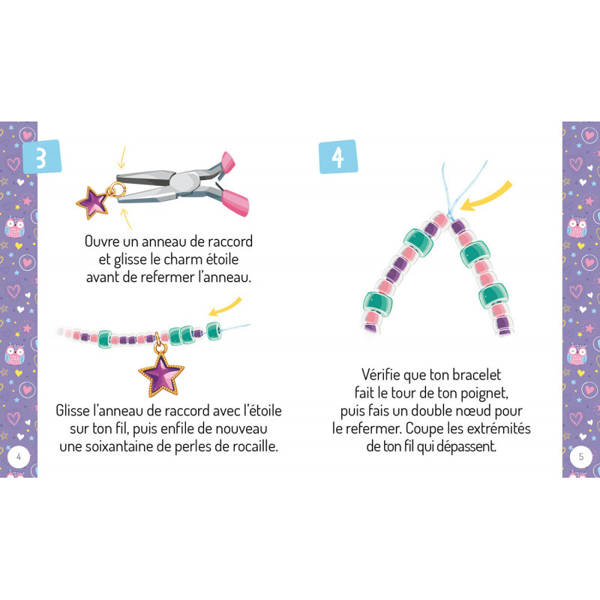 Auzou, Zestaw 4 Bransoletek z zawieszkami