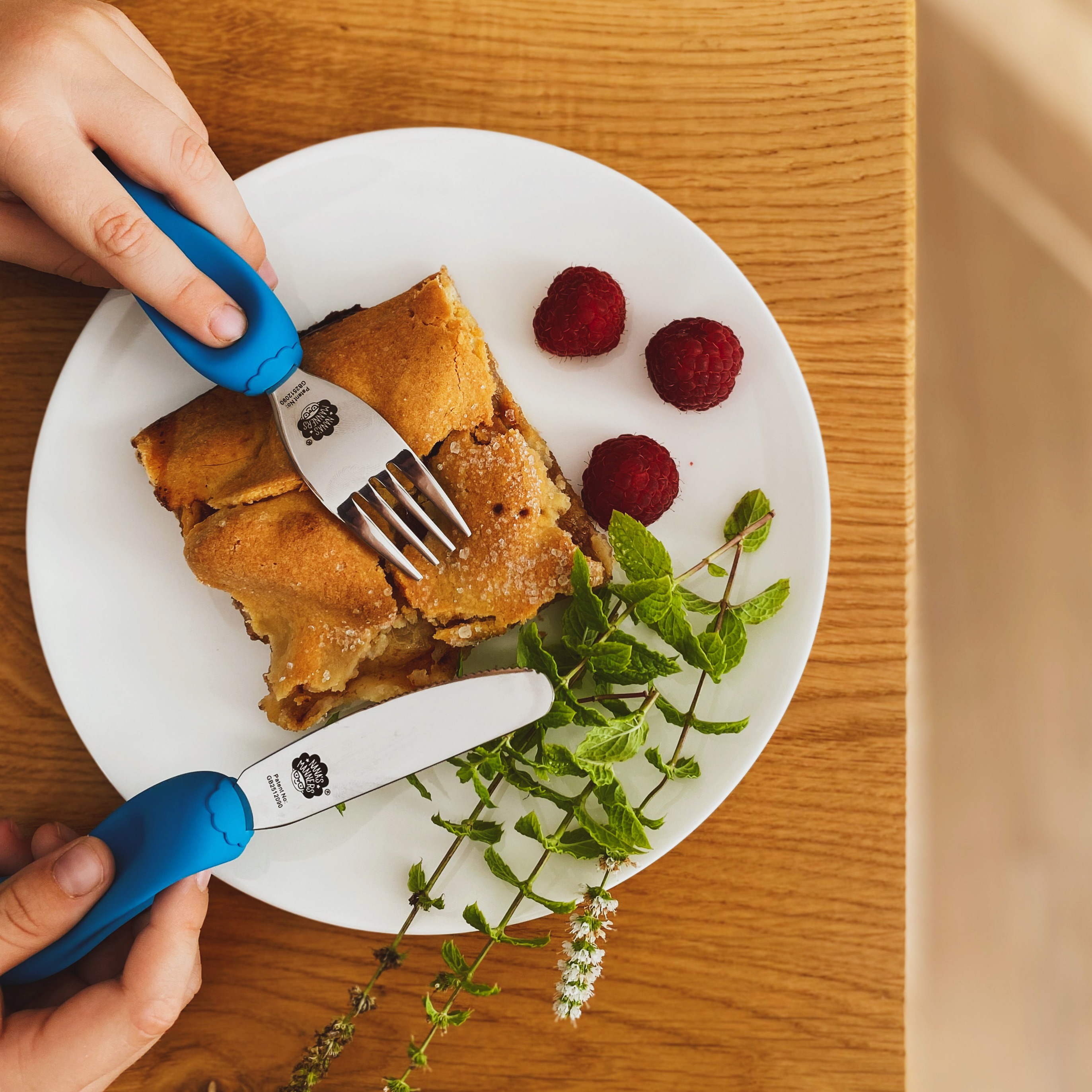 Nana's Manners, Sztućce kształtujące uchwyt sea Etap 3 - Blue