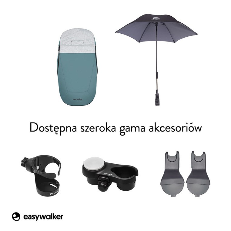 Easywalker, Harvey² Wózek głęboko-spacerowy Ocean Blue (zawiera stelaż, siedzisko z budką i pałąkiem) Easywalker, Harvey² Wózek głęboko-spacerowy Ocean Blue (zawiera stelaż, siedzisko z budką i pałąkiem)