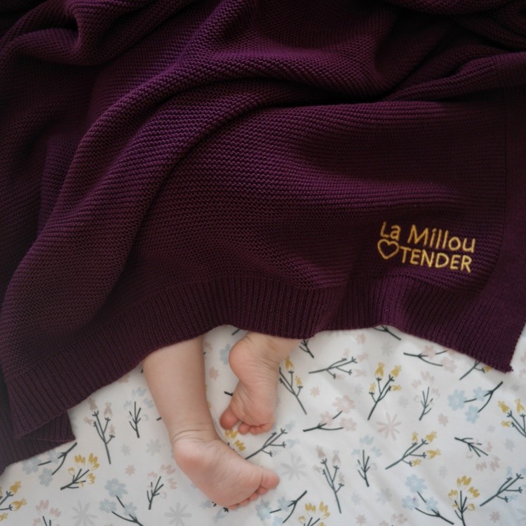 La Millou, Cotton Tender Blanket - Purple Love