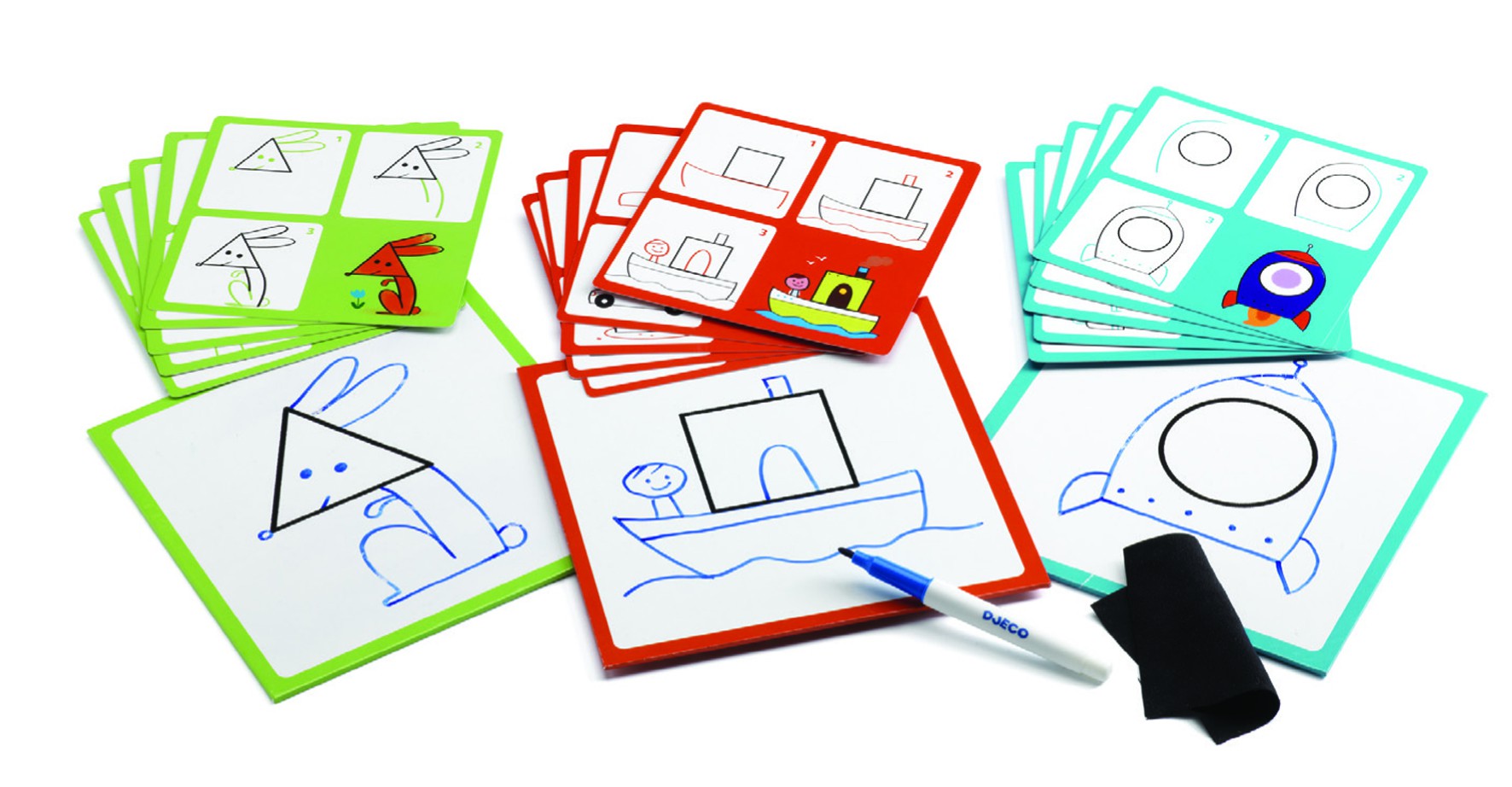 Djeco, Rysowanie krok po kroku GEO & CO Djeco, Rysowanie krok po kroku GEO & CO