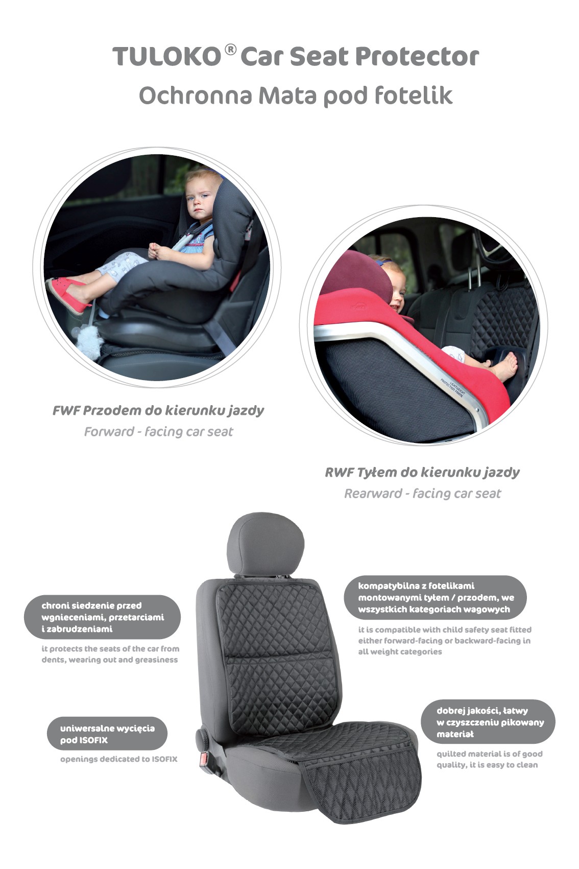 TULOKO, MATA OCHRONNA POD FOTELIK