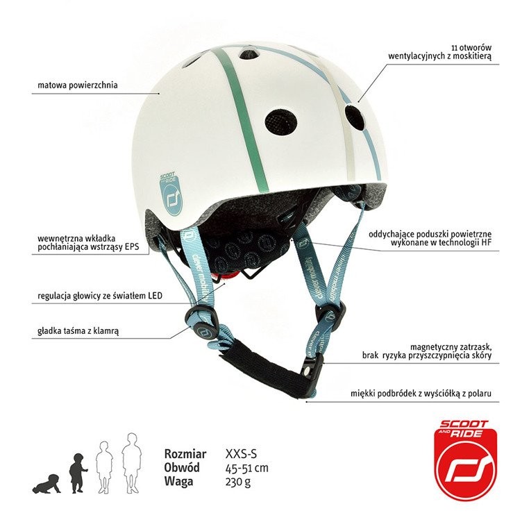 Scootandride, Kask dla dzieci 1-5 lat Crossline