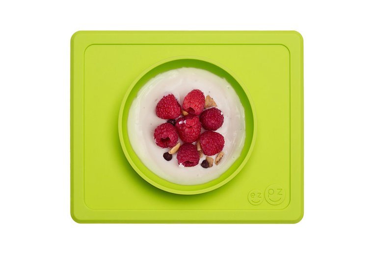 EZPZ, Silikonowa miseczka z podkładką 2w1 Mini Bowl zielony EZPZ, Silikonowa miseczka z podkładką 2w1 Mini Bowl zielony