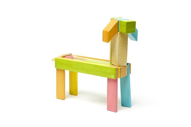 Tegu, Drewniane klocki magnetyczne CLASSICS zestaw 24szt Tints Tegu, Drewniane klocki magnetyczne CLASSICS zestaw 24szt Tints