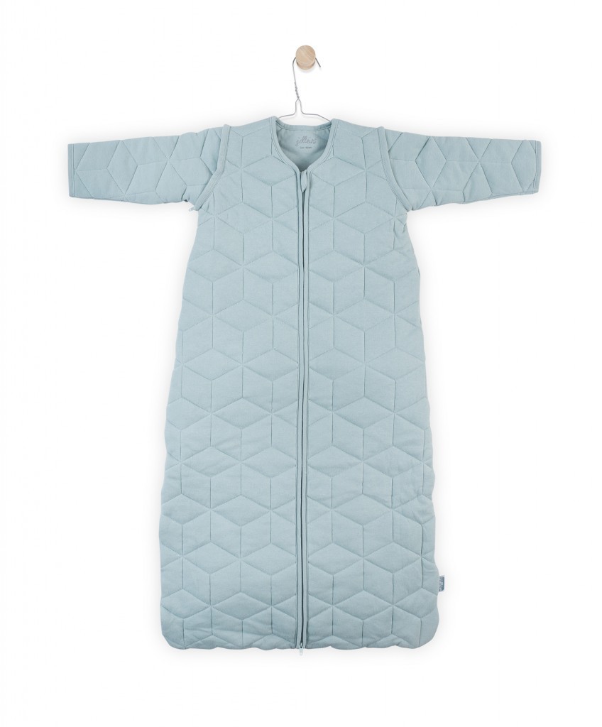 Jollein, Śpiworek z odpinanymi rękawkami Graphic Miętowy 0-6 mies.