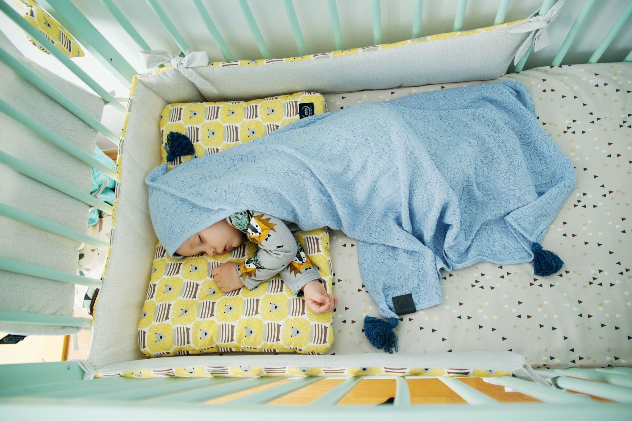 La Millou,  Baby Bamboo Pillow -Unicorn Rainbow Knight