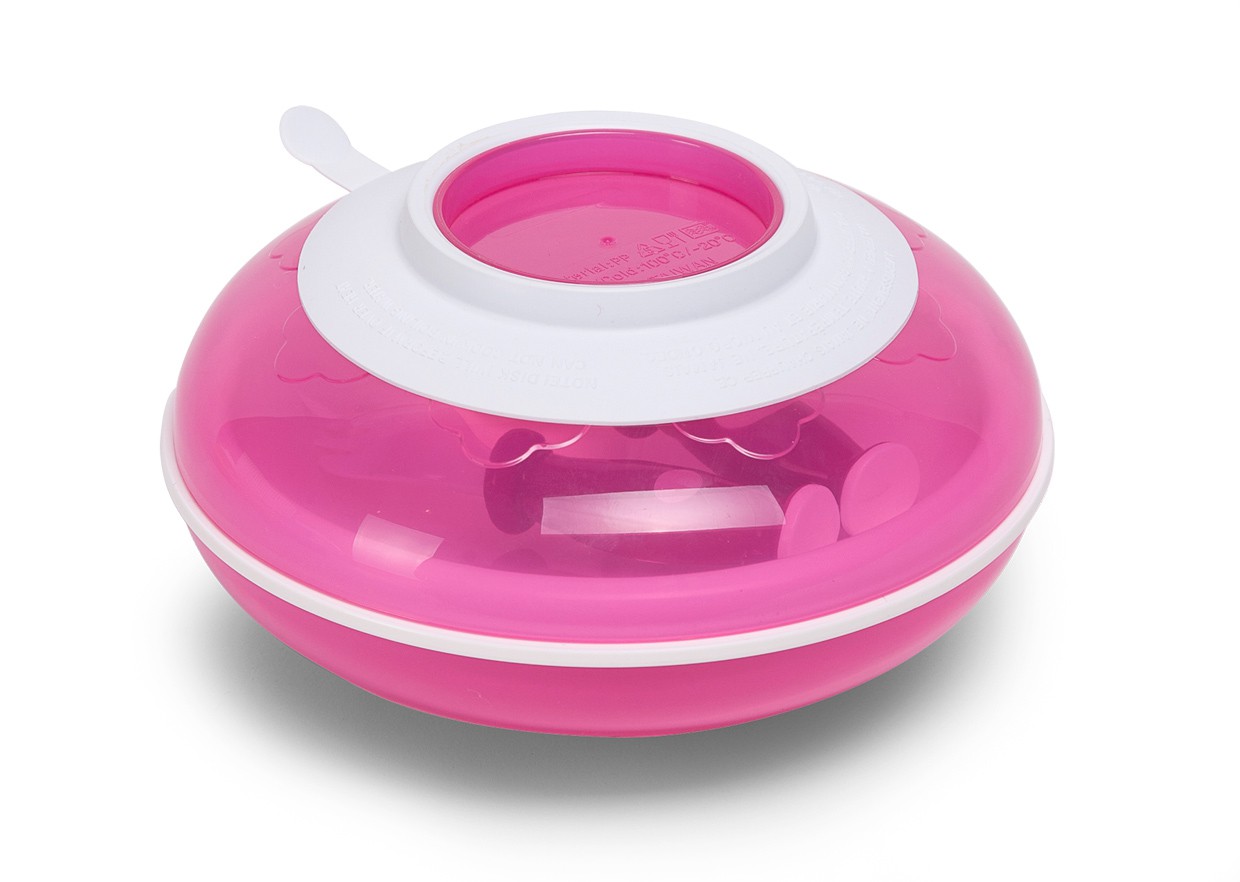 ZESTAW OBIADOWY Z TERMICZNĄ MISECZKĄ  RÓŻOWY