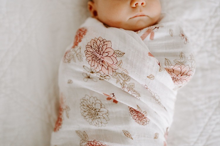 Aden & Anais, Otulacz muślinowy dahlias 4szt