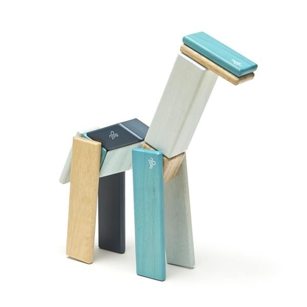 Tegu, Drewniane klocki magnetyczne CLASSICS zestaw 14szt Blues Tegu, Drewniane klocki magnetyczne CLASSICS zestaw 14szt Blues
