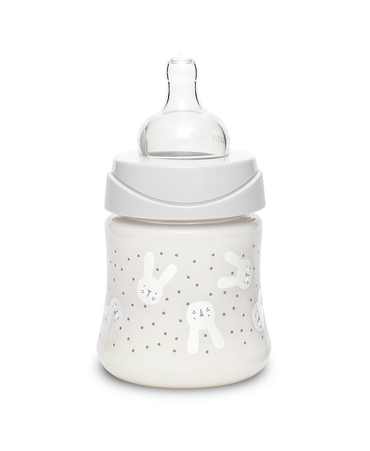 Suavinex, Butelka HYGGE 150ml - królik szary