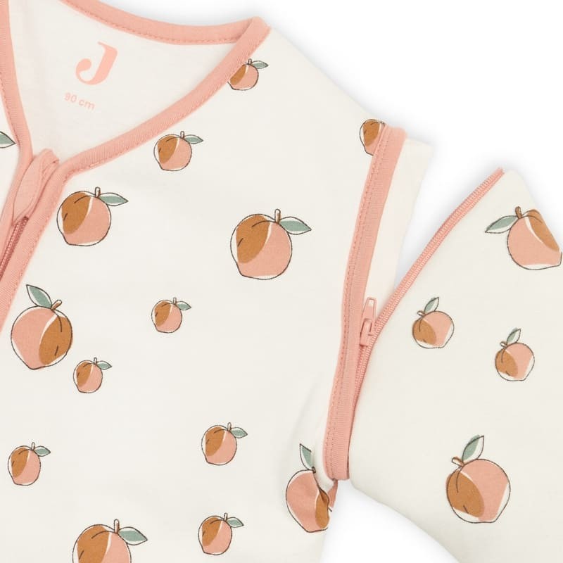 Jollein, Śpiworek niemowlęcy całoroczny 4 pory roku z odpinanymi rękawami Peach 90cm Jollein, Śpiworek niemowlęcy całoroczny 4 pory roku z odpinanymi rękawami Peach 90cm