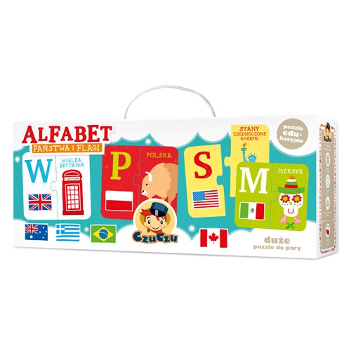 PUZZLE CZUCZU ALFABET PAŃSTWA I FLAGI PUZZLE CZUCZU ALFABET PAŃSTWA I FLAGI