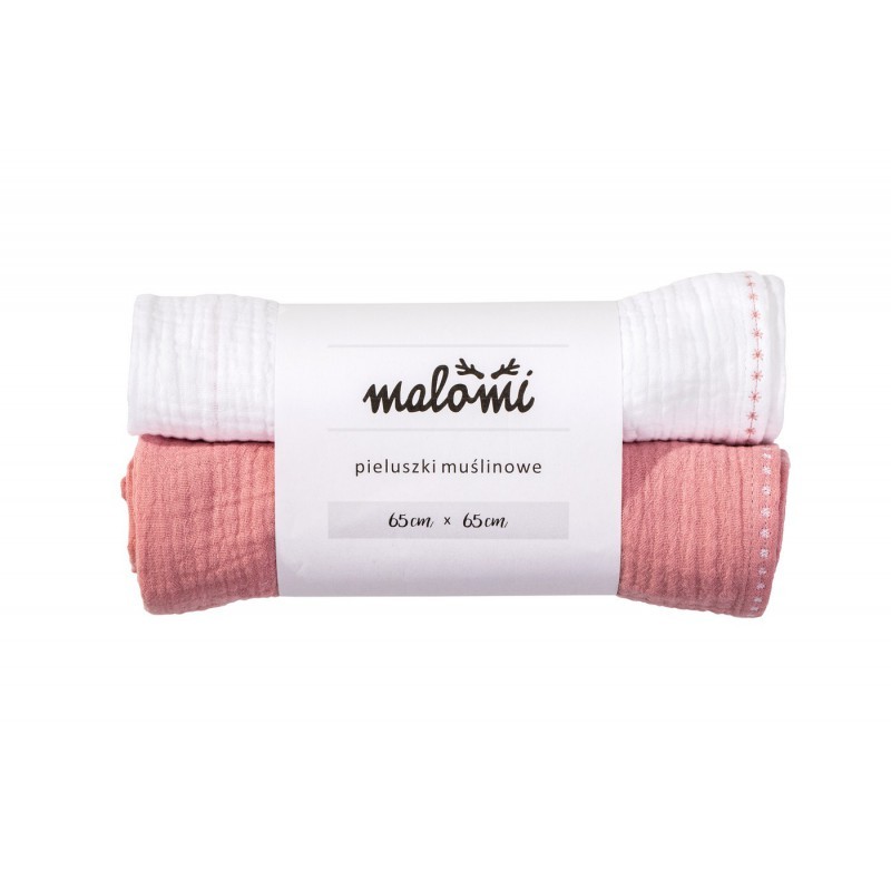 Malomi Kids, PIELUSZKI MUSLIN PINK