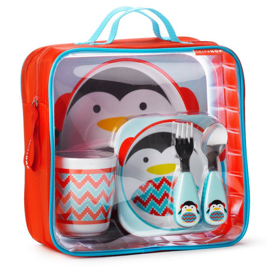 Skip Hop, zestaw jedzeniowy Zoo Winter Pingwin