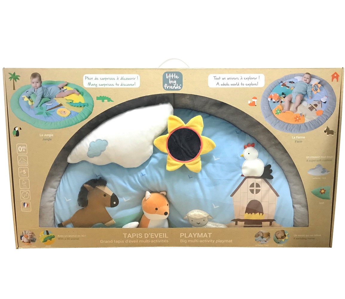 Little Big Friends, Mata edukacyjna dla niemowląt – wersja FARMA Little Big Friends, Mata edukacyjna dla niemowląt – wersja FARMA
