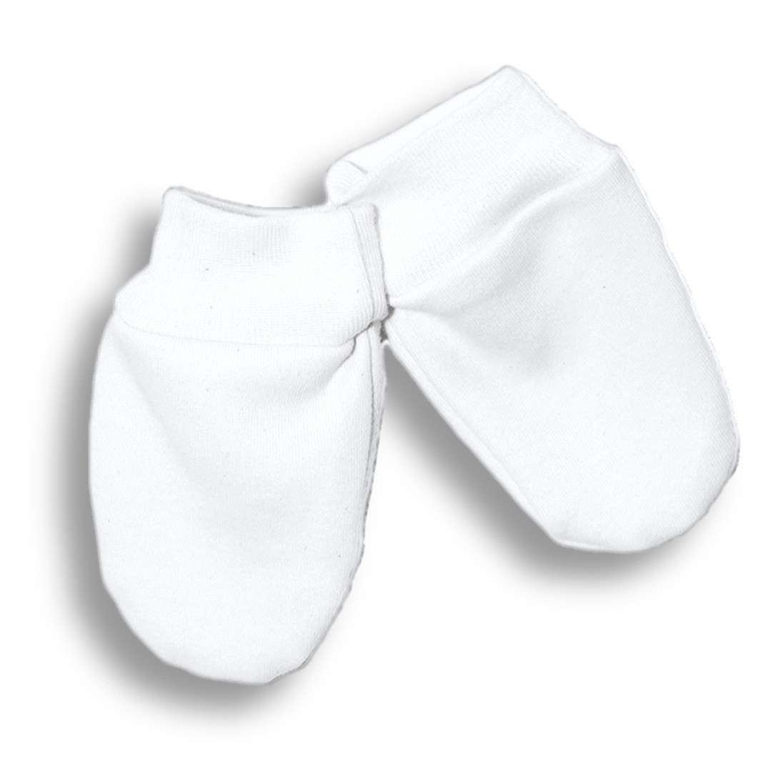 Nanaf Organic, BASIC, Rękawiczki niedrapki, białe Nanaf Organic, BASIC, Rękawiczki niedrapki, białe