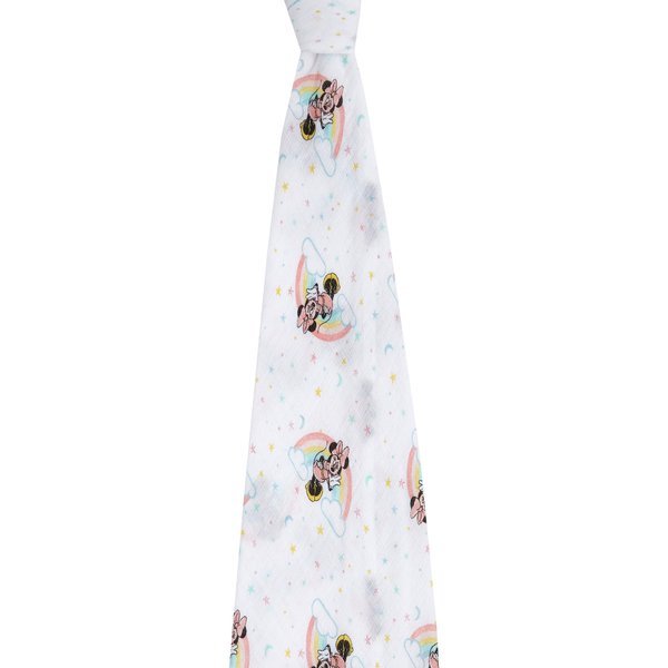 Aden & Anais, ESSENTIALS otulacz muślinowy 112cm x 112cm minnie rainbows