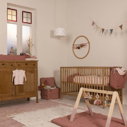 Little dutch, Lekki śpiworek bawełniany 90 cm Little Pink Flowers TOG 0,4