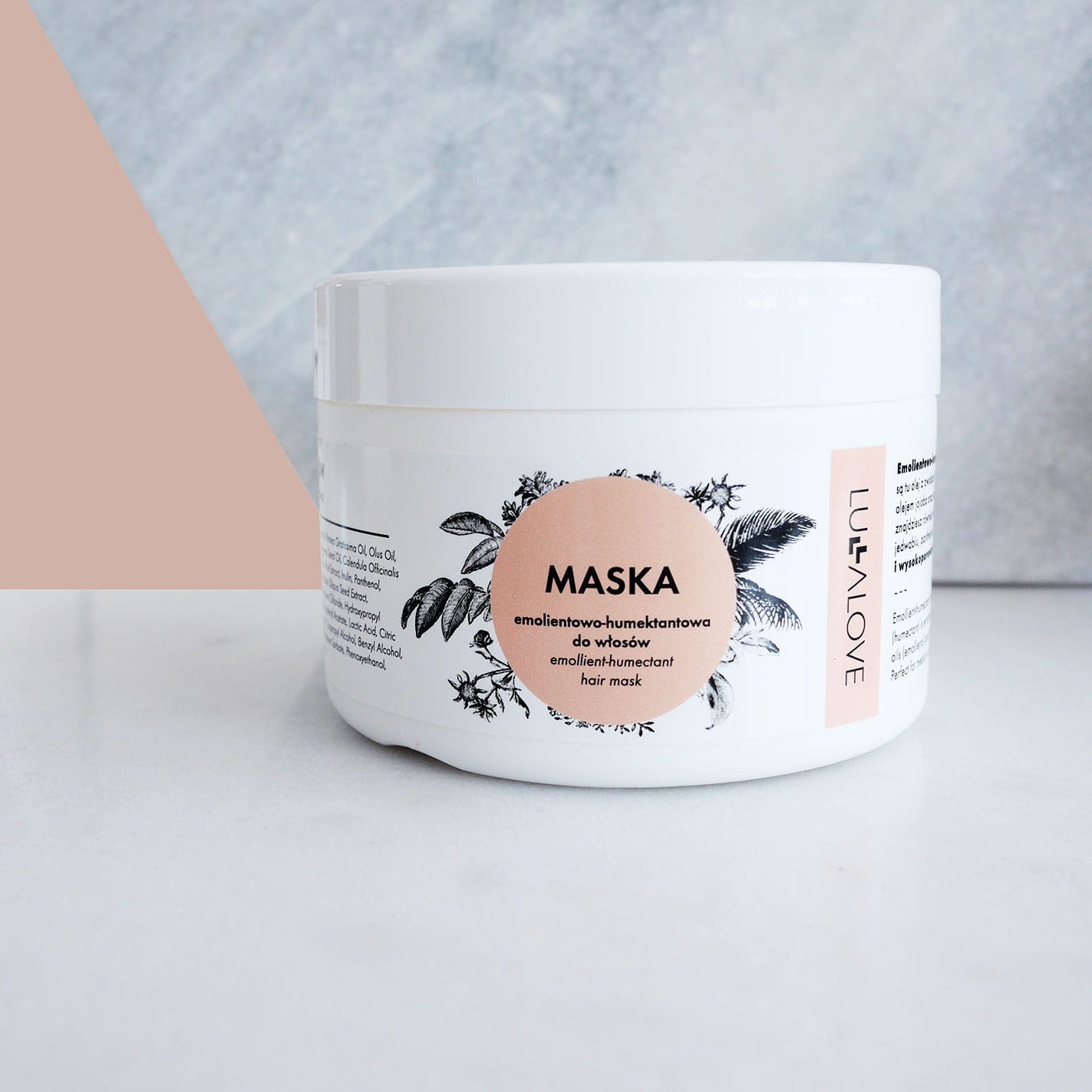 Lullalove, Maska do włosów emolientowo-humektantowa - włosy suche i zniszczone