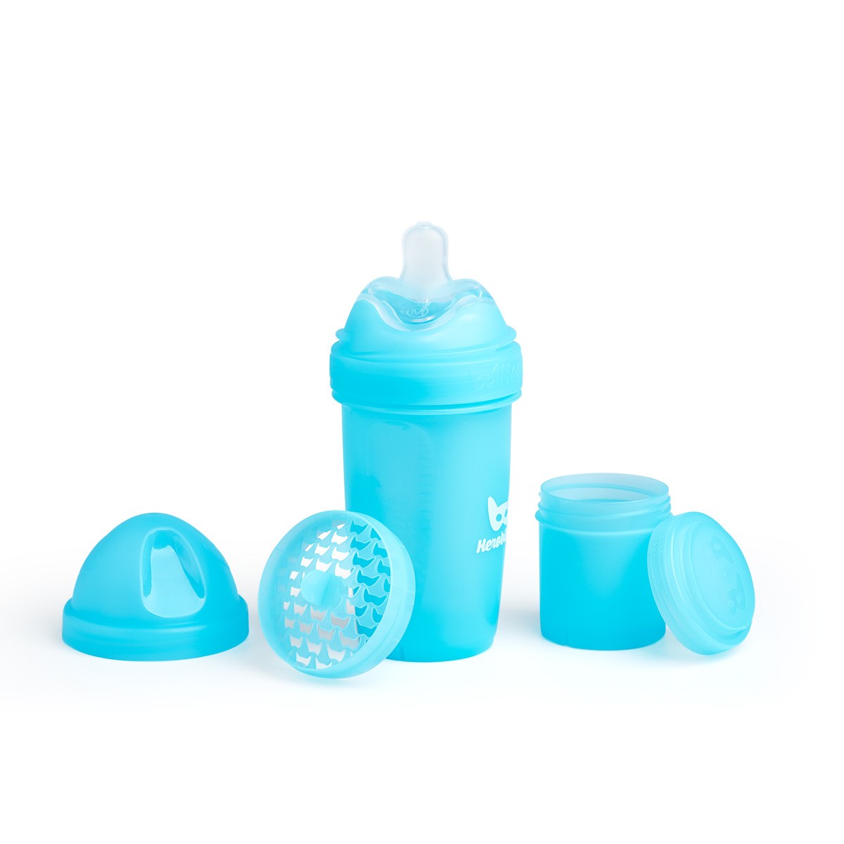 Herobility, Butelka antykolkowa Herobottle 240 ml, niebieska Herobility, Butelka antykolkowa Herobottle 240 ml, niebieska