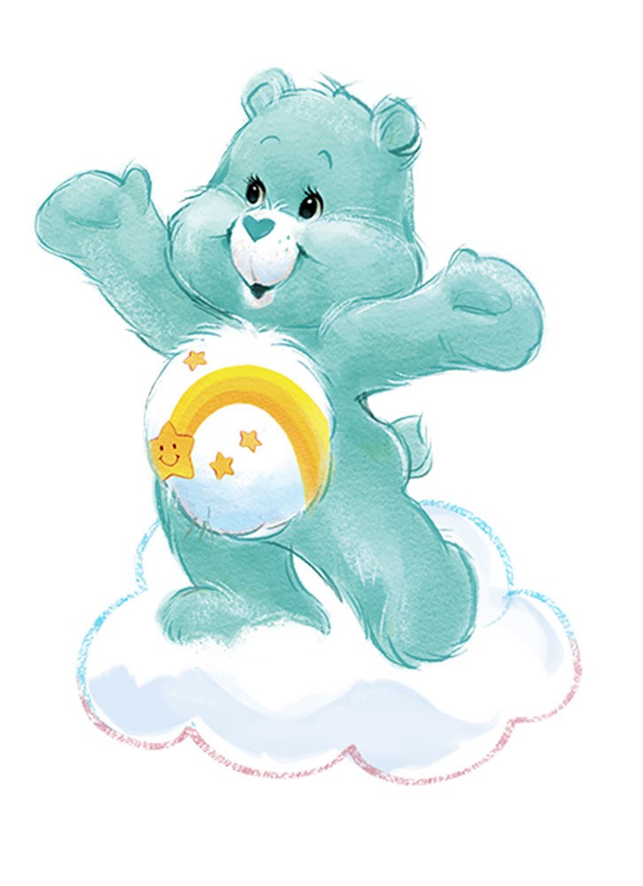 EZPZ, Silikonowy talerzyk z podkładką 2w1 Care Bears™ Mat Misia Życzliwe Serce Wish Bear turkusowy EZPZ, Silikonowy talerzyk z podkładką 2w1 Care Bears™ Mat Misia Życzliwe Serce Wish Bear turkusowy