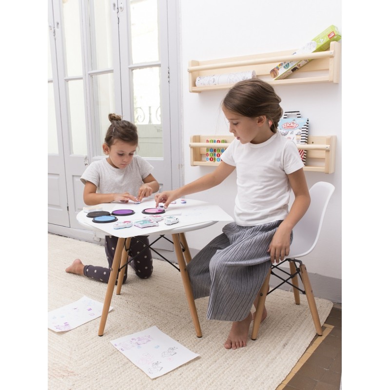 Apli Kids, Zestaw tuszy do stempli - Zielony/Pomarańczowy/ Brązowy Apli Kids, Zestaw tuszy do stempli - Zielony/Pomarańczowy/ Brązowy