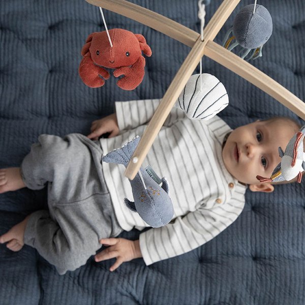 Little Dutch, Karuzela do łóżeczka drewno Ocean Błękit