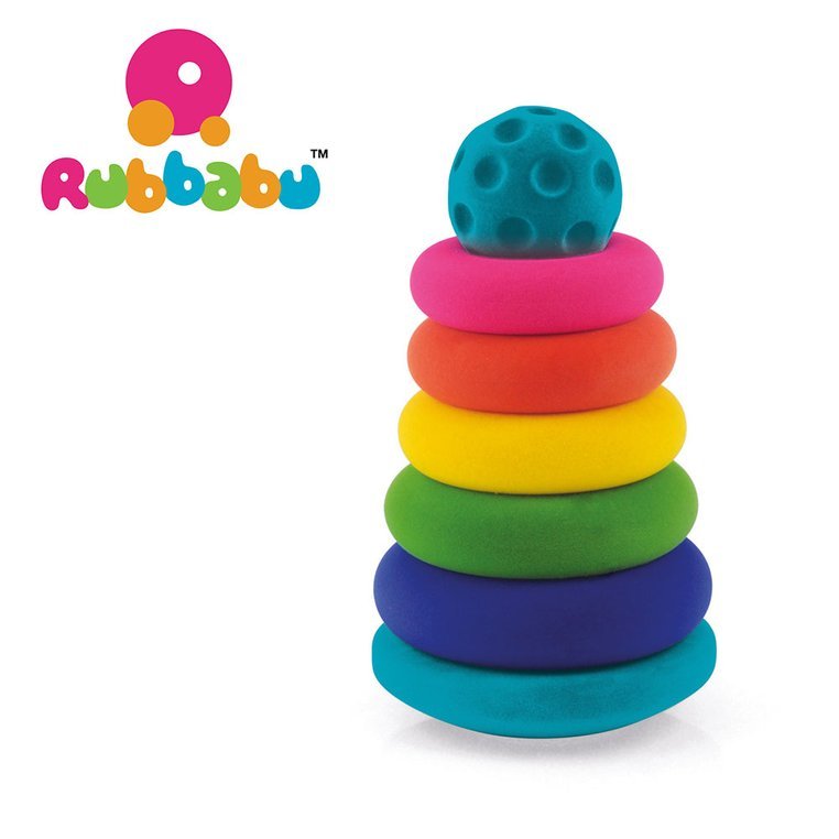 Rubbabu, Układanka edukacyjno-sensoryczna piramida z piłką