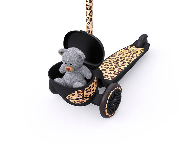 Scootandride, Highwaykick 2 Lifestyle Hulajnoga trójkołowa balansowa z zamykanym schowkiem 2+ Leopard Scootandride, Highwaykick 2 Lifestyle Hulajnoga trójkołowa balansowa z zamykanym schowkiem 2+ Leopard