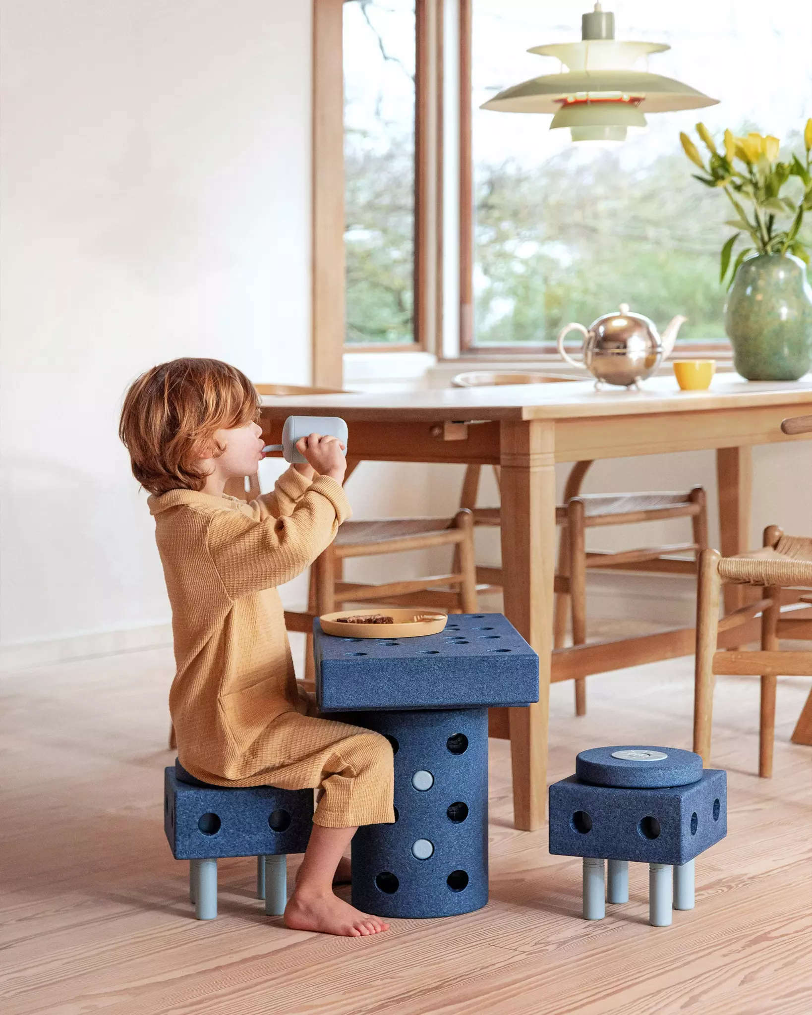 Modu Dreamer Set – Kreatywne Klocki Rozwijające Motorykę Dużą, Niebieski Modu Dreamer Set – Kreatywne Klocki Rozwijające Motorykę Dużą, Niebieski